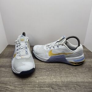 Nike Metcon 7 Pure Platinum Metallic Gold Coin CZ8280-049 Women's Size 9